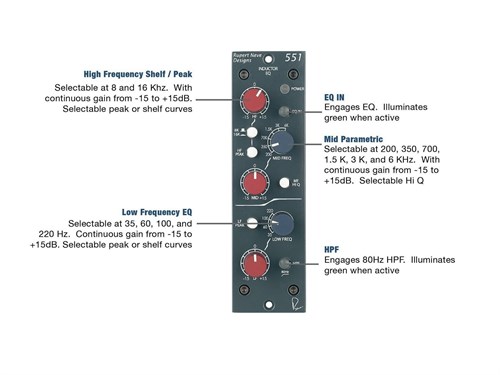 Rupert Neve Designs 551 Inductor EQ 5309 - фото 13217