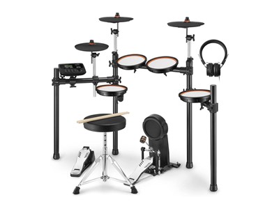 Donner Ded-100 Electric Drum Set 5 Drums 3 Cymbals 7525