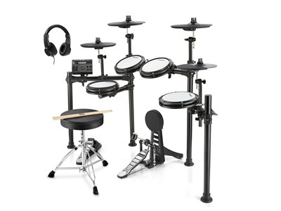 Donner Ded-200 Electric Drum Set 5 Drums 3 Cymbals 7526